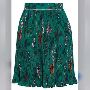 Diane Von Furstenberg Green Floral Mini Skirt